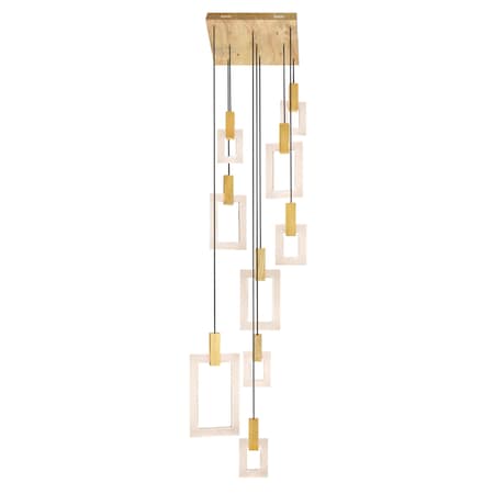 Cwi Lighting Anello LED Pendant With White Oak Finish 1214P24-9-236-A